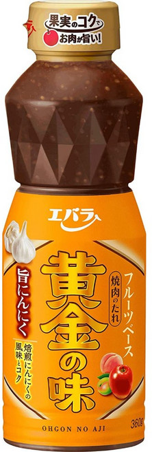 에바라 골든 야키니쿠 소스 갈릭 마늘 오곤노 아지 무네닌니쿠 360g 12병, 12개