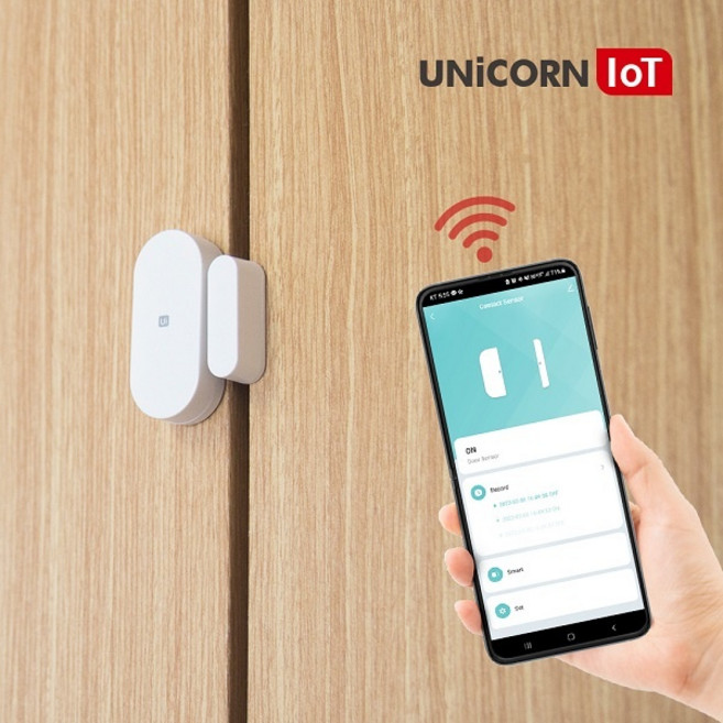 유니콘 IoT TS-D2 홈IOT 도어감지센서 침입방지 Zigbee방식 앱연동 경보기/호출벨/차임벨, 선택없음, 1개