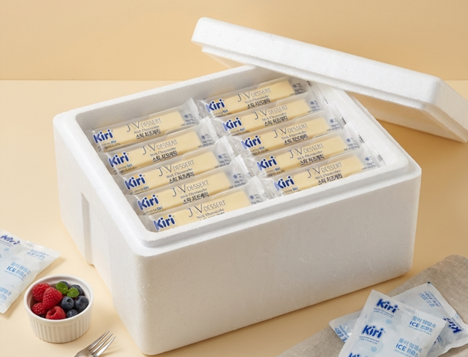 [아이스박스포함] 끼리 플레인 치즈케익 스틱 50gx14개, 50g, 14개