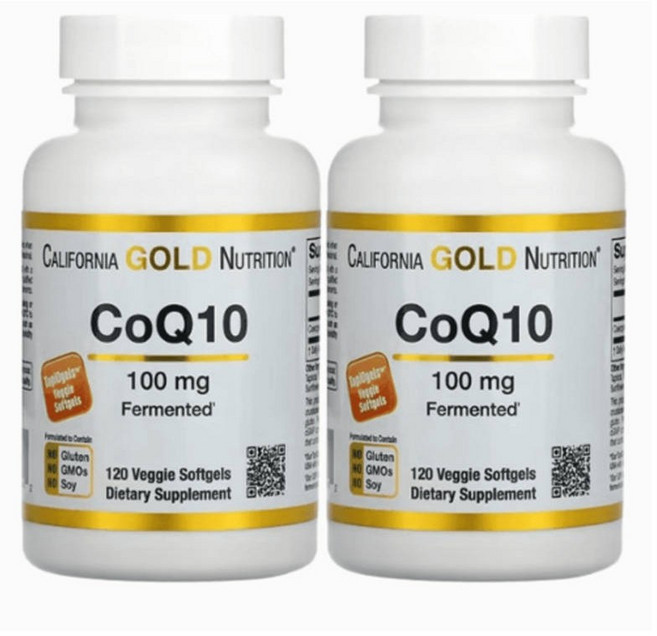캘리포니아골드뉴트리션 CoQ10 코큐텐 코엔자임 100mg 120정 2팩, 2개