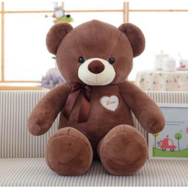 MAKABORO 대형 곰돌이 테디 인형 초대형 수면 곰인헝 안고자는 봉제인형 생일선물 여친선물, 1개, 초코색, 180cm