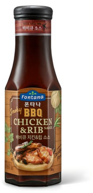 폰타나 스모키 비비큐 치킨 앤 립 소스, 285g, 10개