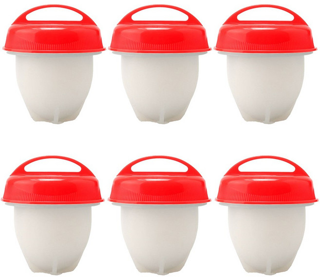 계란 삶는 기계 미니 전기찜기 에그쿠커 3 6 개 액세서리 메이커 주방 조리기 계란 단단한 밀렵꾼 요리 찜기 실리콘 붙지 않는, 6 Pieces