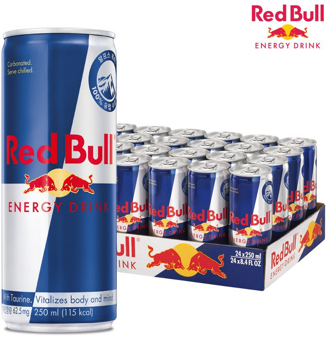 레드불 에너지 드링크, 250ml, 24개