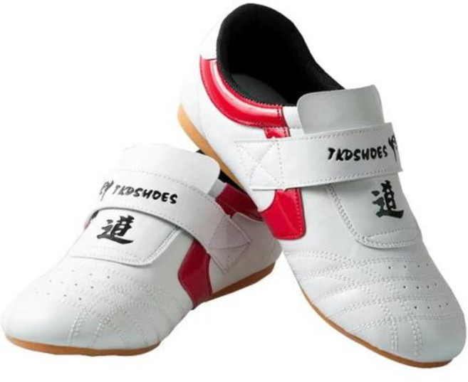 태권도화 무술화 신발 실내 경기 연습 태권도 무술 스니커즈 복싱 가라테 태극권 빨간 줄무늬 경량
