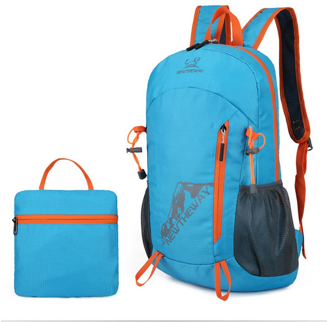 알프스코트 접이식 경량 대용량 아웃도어 등산 가방 백팩 배낭, 스카이블루(SKYBLUE)