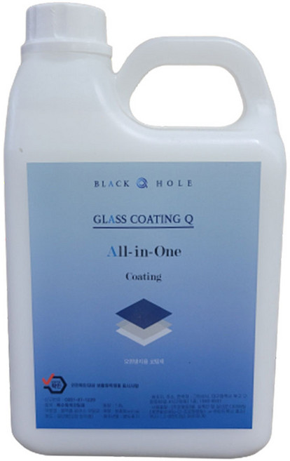 블랙홀 글라스 코팅큐(1.8L)유리세정 광택코팅 발수크리너, 1개, 1.8L