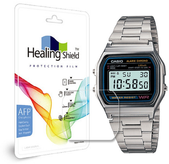 카시오 A159 A158 A158WA-1 전용 힐링쉴드 시계보호필름 기스방지 유리보호필름, 1개