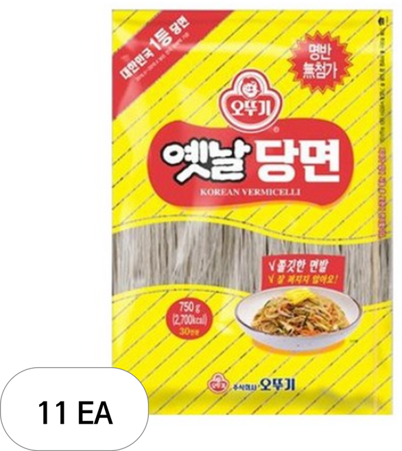오뚜기옛날 당면, 750g, 11개