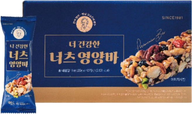 김규흔 한과 너츠 영양바, 40개, 25g