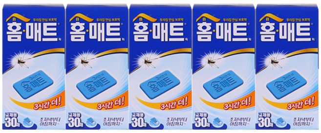 홈매트 교체용 리필150매(30매x5개), 30g, 5개