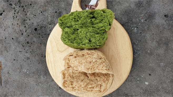 쑥빵 보리빵 전통햄버거빵 팥안들러간 수제빵, 쑥빵30, 30개