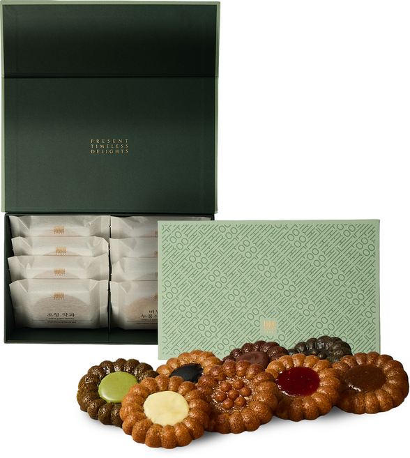 생과방 수제약과 선물세트 8개입 한과 전통과자 기본포장 쇼핑백포함, 320g, 1세트