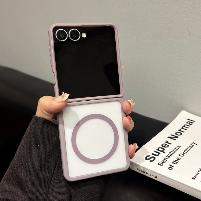 얌코 갤럭시 z플립5 z플립6 z플립7 맥세이프 투명 낙상 방지 휴대폰케이스 다색