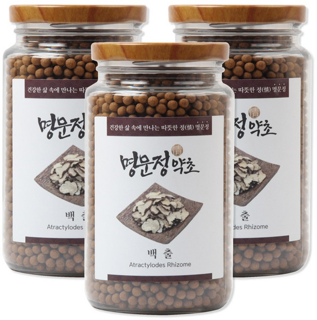 명문정약초 국산 백출환 (삽주뿌리), 3개, 400g