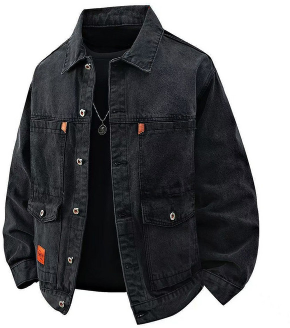 셀럽당 카고 데님 코트 남자 가을 오버핏 캐주얼 재킷M3696
