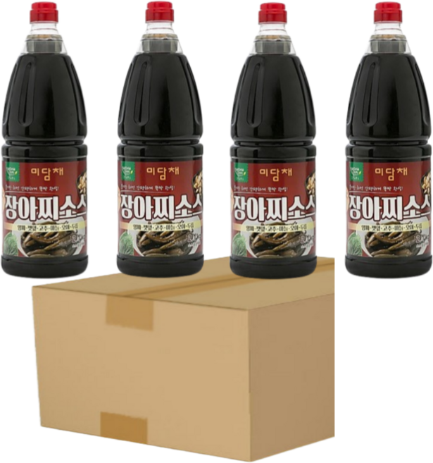 미담채 장아찌소스 2.1kg 반박스 장아찌간장소스, 4개