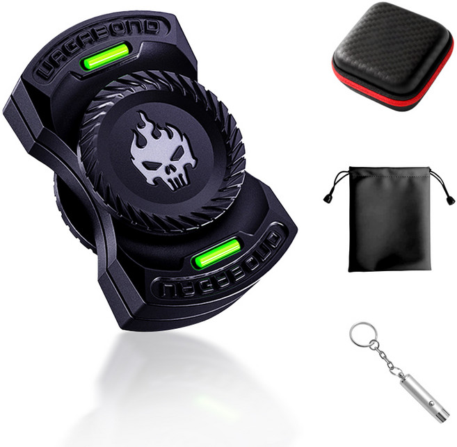 BLACK K7 야광 고급 피젯스피너 메탈 edc 피젯토이 신기한 스트레스 장난감, 블랙, 1개