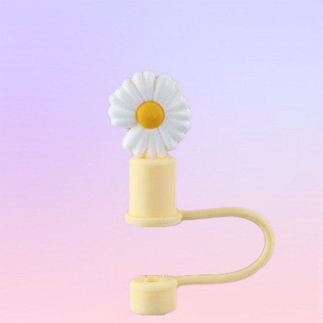 올레디유 하트 캐릭터 빨대 마개 스탠리 호환 텀블러 10mm 텀블러꾸미기, 데이지, 1개