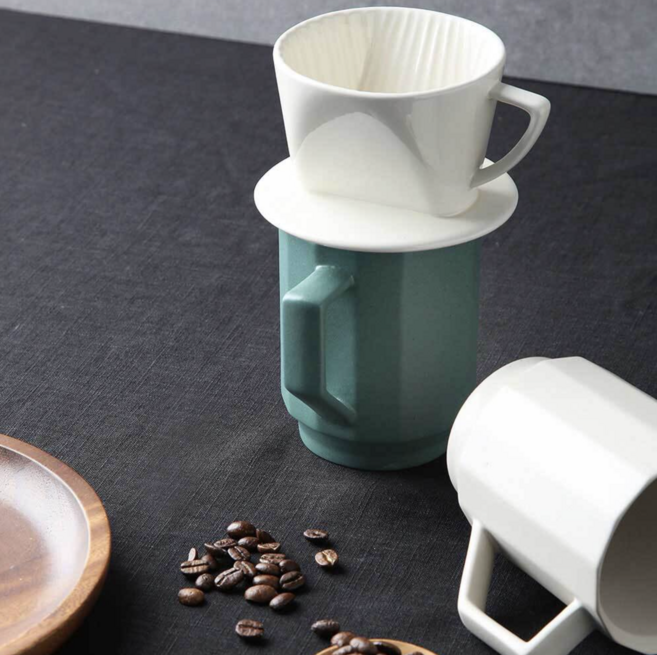 국산 국내산 도자기 예쁜 디자인 색상 손님 대접 카페 머그컵 350ML 커피 우유, 러블리 베이지, 1개