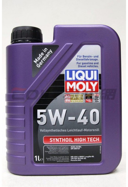 LIQUI MOLY 5W40 SYNTHOIL HIGH TECH 全合成機油 提升引擎效能 減少磨損 延長引擎壽命, 1個