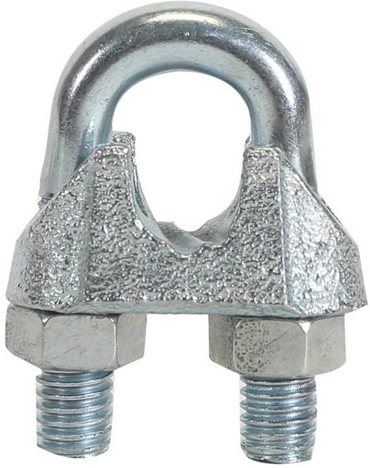 KBC 와이어로프클립 3.2mm(1/8) 4.8mm(3/16) 6.4mm(1/4) 7.9mm(5/16) 9.5mm(3/8) 13mm(1/2), 50개