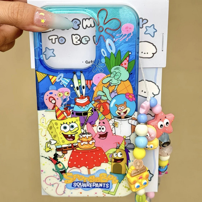 페어리아일랜드 스폰지밥과 친구들 아이폰 케이스 악세서리 포함