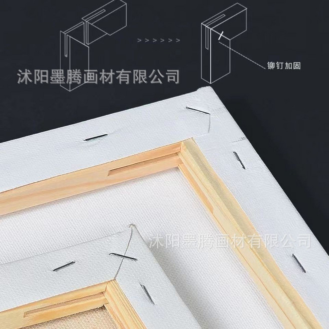 空白畫布板 薄畫布 油畫布 無框畫 油畫 繪畫板 數字油畫 薄板 油畫板 厚畫板, 純棉畫框