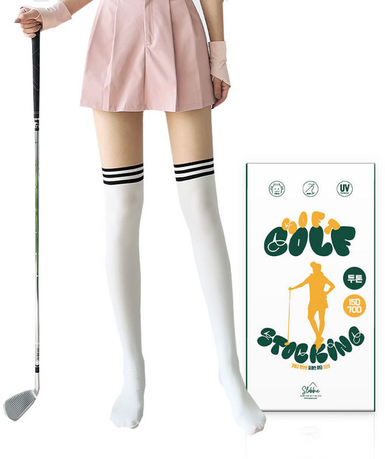 슬로비 착붙 논슬립 링글 투톤 골프 팬티 스타킹