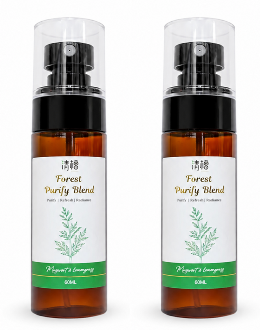 Hinoki Life 清檜 艾草淨身噴霧 60ml 艾草噴霧 艾草淨身 艾草水 開運 艾草 抹草 常保平安 淨化磁場 改善氣場 平安淨身, 2個