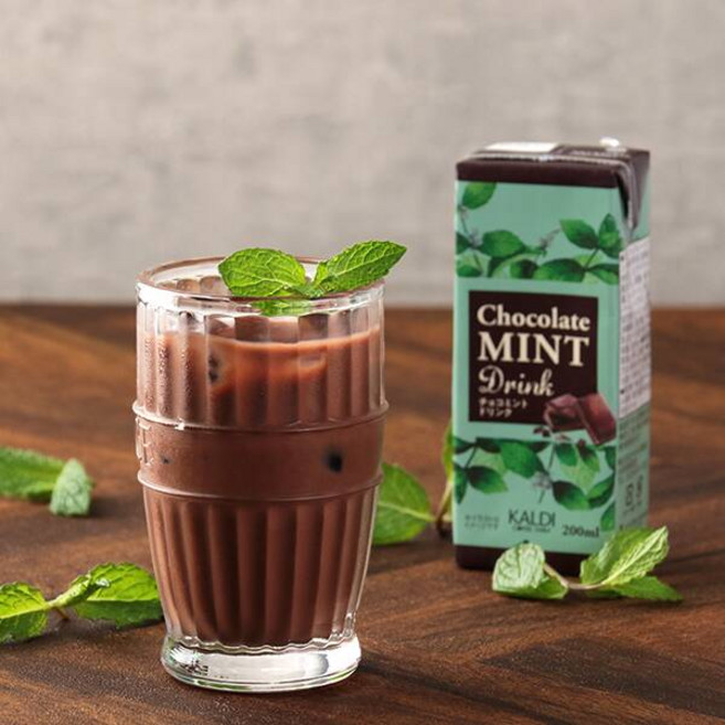 [일본정품]칼디 초코민트 드링크 200ml 4515996917264, 5개