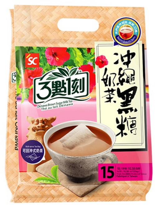 대만 3시15분 오키나와 흑당 밀크티 15개입