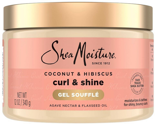 SheaMoisture 컬링 젤 수플레 코코넛 앤 히비스커스 340g, 1개