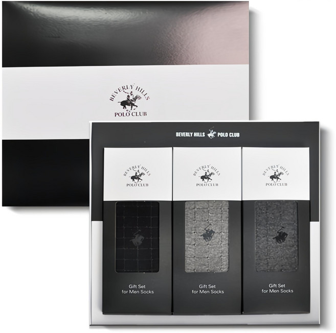 비버리힐스폴로클럽 남성용 비즈니스 말로고 사각 3종 선물세트 3501