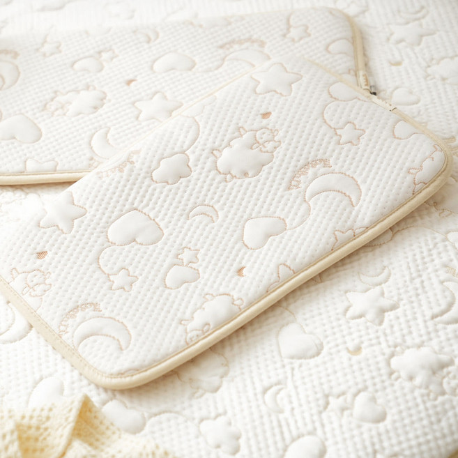 마롤로뜨 아기 베개 듀라론 씬필로우 냉감 베개 유아 신생아 여름 쿨베개, 크리미드림