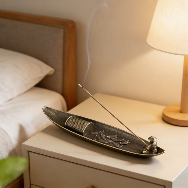 빈티지 오브제 인센스 홀더 어부 휴식 감성 인테리어 향받침, 1개