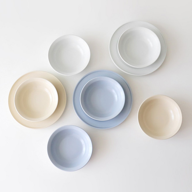 카모메키친 사티느 찬기 3컬러, 1개, 크림