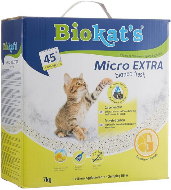 짐캣 바이오캣츠 마이크로 엑스트라 프레쉬 벤토나이트 고양이모래, extra  fresh, 1개, 7kg