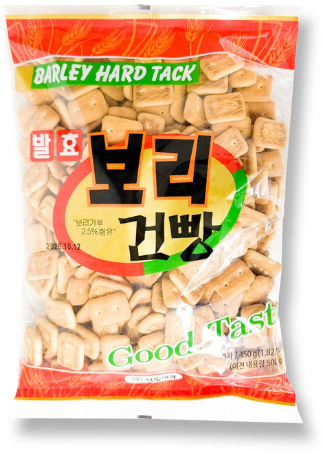 신흥제과 발효 보리 건빵, 450g, 3개