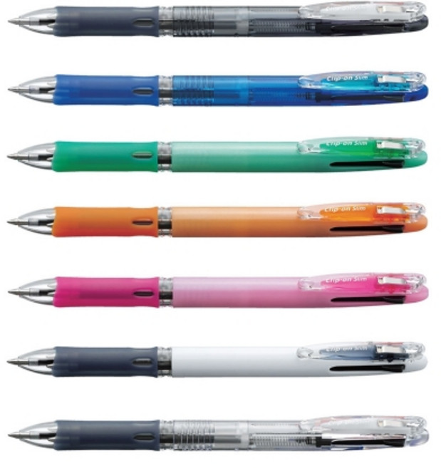 제브라 클립온 슬림 3색 멀티펜, 파스텔그린, 1개