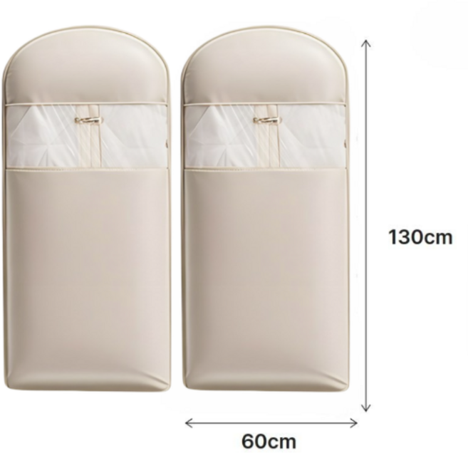 커버포유 옷걸이 압축팩 옷걸이형 의류 압축커버 패딩 코트 보관 대형, 1개, 2개입