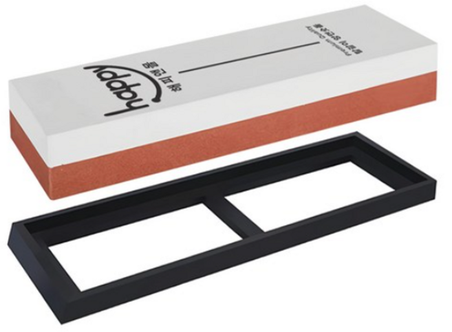 해피앤몰 고급 양면 숫돌 칼갈이 1000방3000방 + 미끄럼방지 패드 세트, 3개