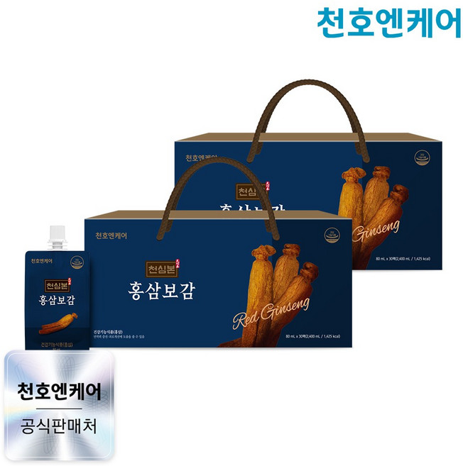 [천호엔케어]천심본 홍삼보감 80mL 30개입/천호식품, 2박스