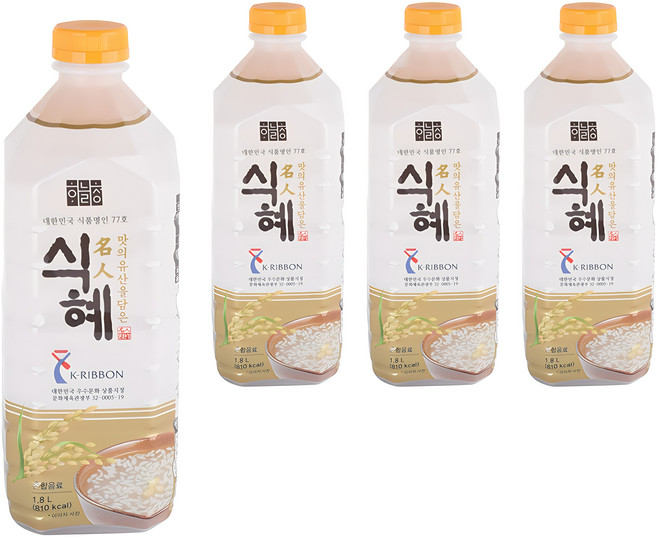 하늘청 오리지날 식혜, 1.8L, 4개