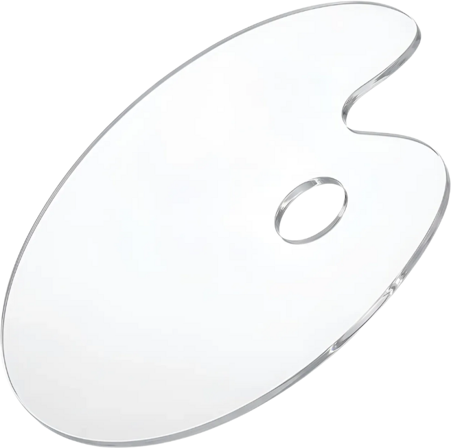 유화 수채화 물감 원형 아크릴 파레트, 1개, 1