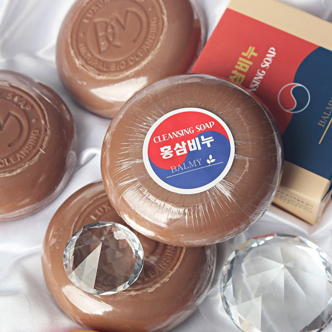 바미 홍삼 비누 얼굴 전신 세안 목욕 비누 b1163, 1개입