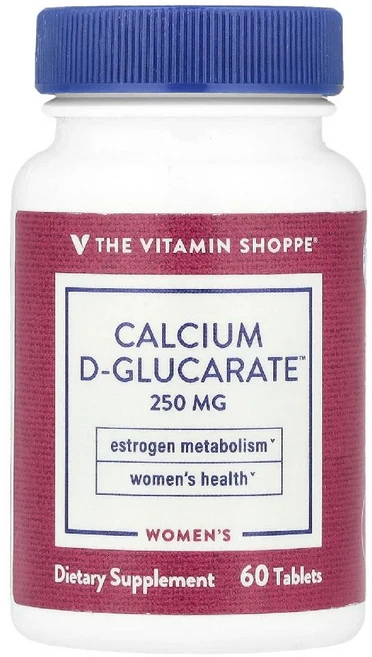 The Vitamin Shoppe 여성용 칼슘 D-Glucarate™ 250mg 60정 Shoppe (더 비타민 샵), The Vitamin Shoppe, 여성용 칼슘 D-G, 1개 - 쿠팡