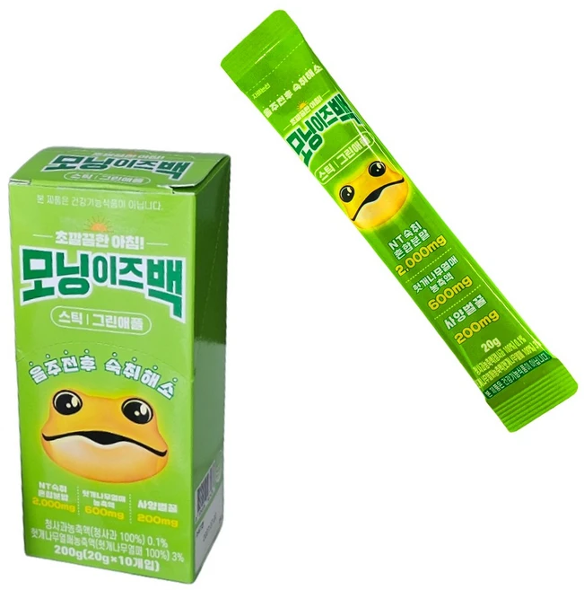 모닝이즈백 스틱 그린애플, 20g, 30개 - 쿠팡