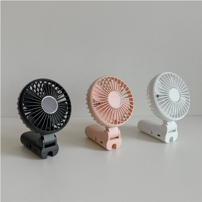 우산 양산 고정 휴대용 선풍기 3컬러, 우산고정선풍기(핑크)