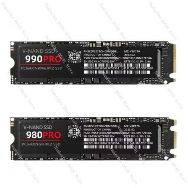 1080PRO M2 SSD 1TB 2TB 4TB PCIe 4.0 NVMe 솔리드 스테이트 드라이브 크로스 보더 신형 고속, 01 990Pro(NGFF), 03 1TB